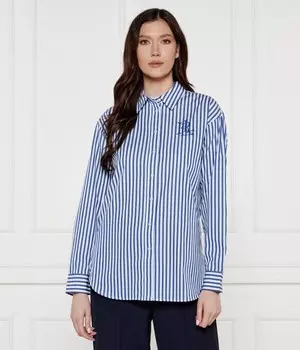 Рубашка Lauren Ralph Lauren Relaxed Fit, синий