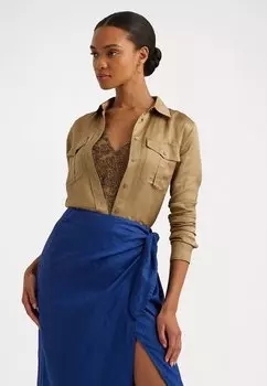 Рубашка Lauren Ralph Lauren РУБАШКА COURTENAY С ДЛИННЫМ РУКАВОМ НА ПУГОВИЦАХ, цвет burnished tan