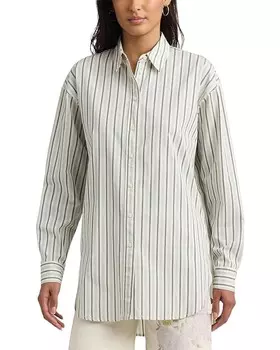 Рубашка LAUREN Ralph Lauren Striped Cotton Broadcloth, цвет Blue/White 2