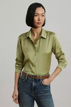 Рубашка Lauren Ralph Lauren, зеленый