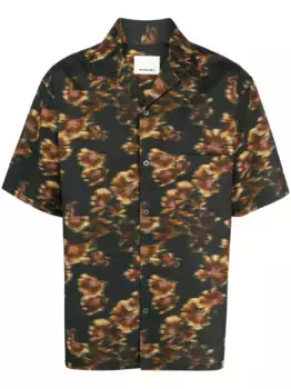 Рубашка Lazlo с цветочным принтом MARANT, черный