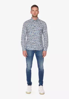 Рубашка Le Temps des Cerises Freizeit ARIAS, синий