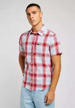Рубашка Lee, светло-красный меланж