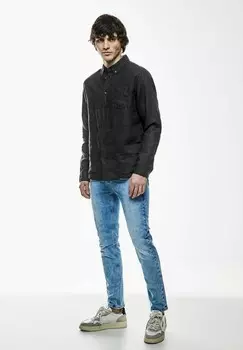 Рубашка Leinenhemd Street One MEN, черный