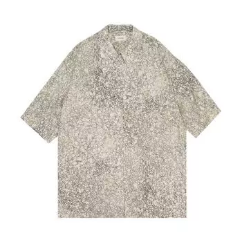 Рубашка Lemaire Maxi Shirt 'Chalk/Mastic', желто-коричневый