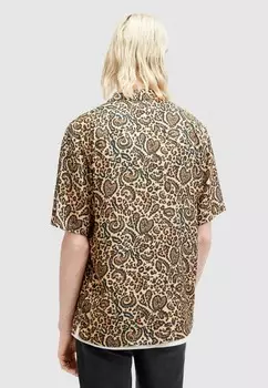 Рубашка Leo Paisley AllSaints, черный