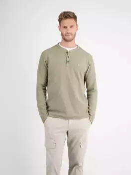 Рубашка LERROS с длинными рукавами "LERROS Serafino структурированного качества", цвет Soft Stone