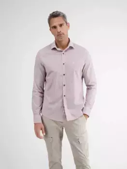 Рубашка LERROS с длинными рукавами "Рубашка LERROS с длинными рукавами из качественного поплина, AOP", белый