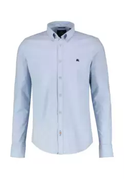 Рубашка LERROS с длинными рукавами "Рубашка LERROS Оксфорд, однотонная", голубой