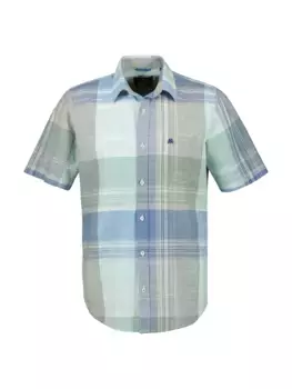 Рубашка LERROS с короткими рукавами и клетчатым узором, мятный