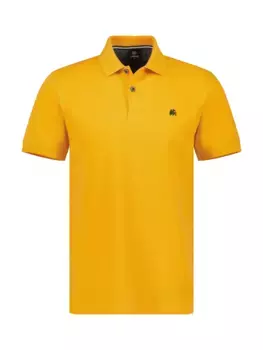 Рубашка LERROS с короткими рукавами и вышитым логотипом на груди, цвет Mango