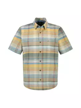 Рубашка LERROS с короткими рукавами "Летняя рубашка LERROS в крупную клетку", цвет Mango