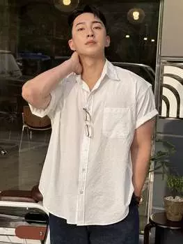 Рубашка летняя Dazy мужская, белый