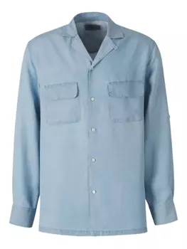 Рубашка Лето Officine Generale, синий