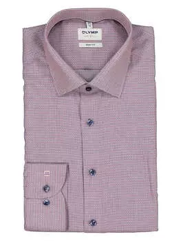 Рубашка Level 5 OLYMP, цвет dunkelrot/wei