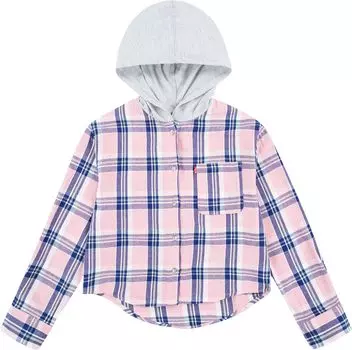 Рубашка Levi'S Hooded Button-Up Flannel Shirt, цвет Bridal Rose