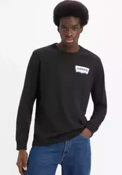 Рубашка Levi's с длинными рукавами "RELAXED LS GRAPHIC TEE", черный