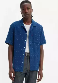 Рубашка Levi's с короткими рукавами "THE SUNSET CAMP SHIRT", цвет Grid Indigo Double C