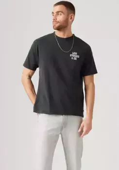 Рубашка Levi's с короткими рукавами "VINTAGE FIT GRAPHIC TEE", с логотипом, цвет Archival Lc Gd Caviar