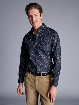 Рубашка Liberty с цветочным принтом Charles Tyrwhitt, темно-синий