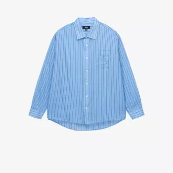 Рубашка Light Weight Classic Shirt 'Blue Stripe' Stussy, синий