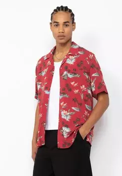 Рубашка LIGHTWEIGHT HAWAIIAN Schott, красный
