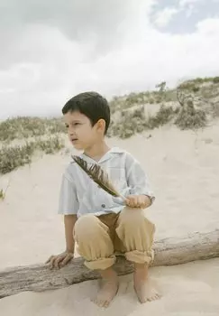 Рубашка Lil' Atelier, синий