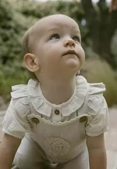 Рубашка Lil' Atelier, слоновая кость