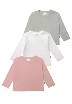 Рубашка Liliput с длинными рукавами "белого, тростникового и розового цвета" с кнопками на плече, цвет Mehrfarbig