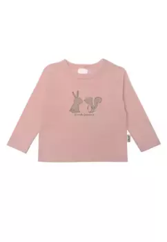 Рубашка Liliput с длинными рукавами "Друзья навсегда" из мягкого хлопкового материала, розовый