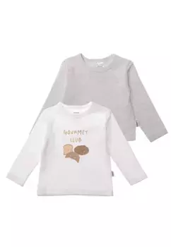 Рубашка Liliput с длинными рукавами "Gourment Club", 2 шт., с кнопками на плече, серый