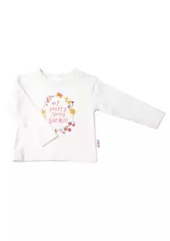 Рубашка Liliput с длинными рукавами и милым принтом, цвет Ecru