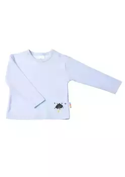 Рубашка Liliput с длинными рукавами и облачным принтом, голубой