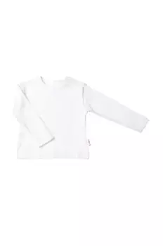 Рубашка Liliput с длинными рукавами и односторонними кнопками на плече, белый