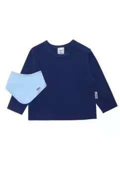 Рубашка Liliput с длинными рукавами из чистого органического хлопка, синий