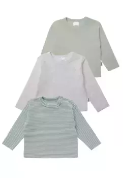 Рубашка Liliput с длинными рукавами, упаковка из трех штук, с кнопками на плече, цвет Mehrfarbig