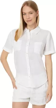 Рубашка Lilly Pulitzer Lynnie Button-Down, цвет Resort White