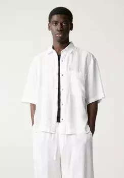 Рубашка LINEN BLEND PULL&BEAR, белый
