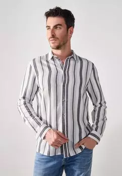 Рубашка LINEN MIX BLEND SHIRT Pier One by Zalando, белый