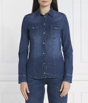 Рубашка Liu Jo Regular Fit denim, синий