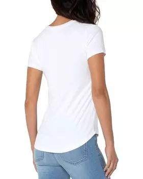 Рубашка Liverpool Los Angeles Short Sleeve Henley Shirt, кремовый