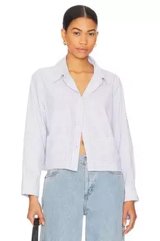 Рубашка LNA Rai Button Up, цвет White & Black