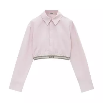 Рубашка Loewe Cropped Shirt, цвет Baby Light Pink