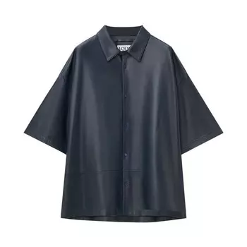 Рубашка Loewe Short-Sleeve Shirt, цвет Dark Navy