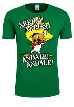 Рубашка LOGOSHIRT Arriba! Andale!, зеленый