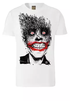 Рубашка LOGOSHIRT Batman - Joker Bats, белый