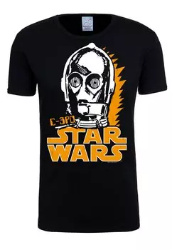 Рубашка LOGOSHIRT C-3PO, черный