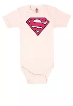 РУБАШКА Logoshirt "DC - Superman Logo (Розовый)", с крутым принтом, розовый