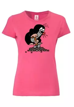 Рубашка LOGOSHIRT Der kleine Maulwurf, розовый