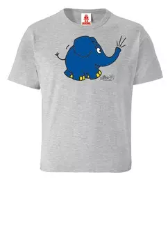 Рубашка Logoshirt Die Sendung mit der Maus - Elefant Tr, серый